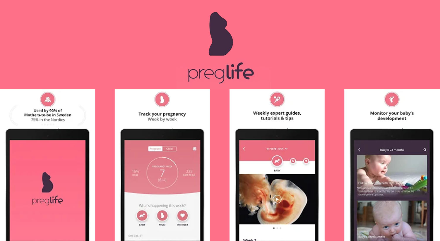 app embarazo Preglife